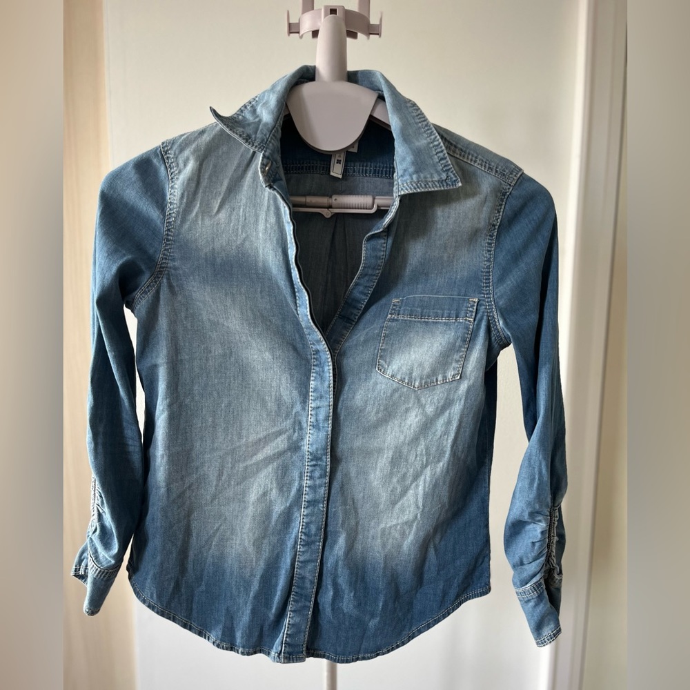 Denim button up